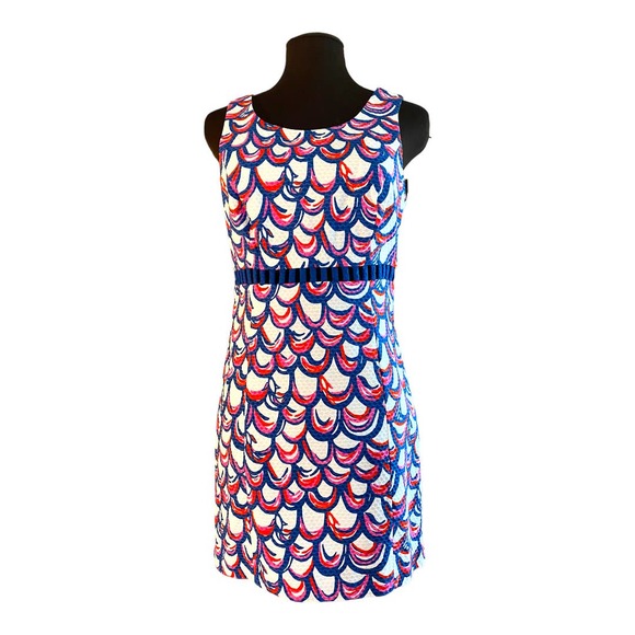 Lilly Pulitzer Iggy Shift dress Gillty design mid cut out size 6 - Picture 1 of 13